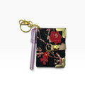Red Brocade Keychain Clip