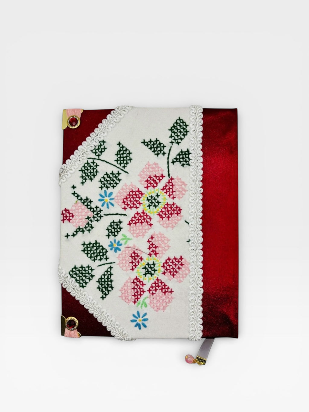 Crimson Satin Floral