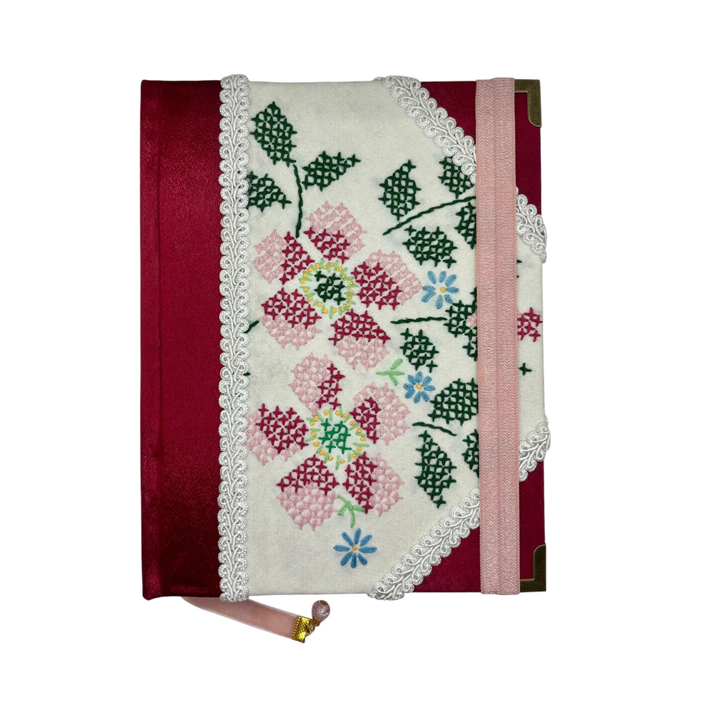 Crimson Satin Floral